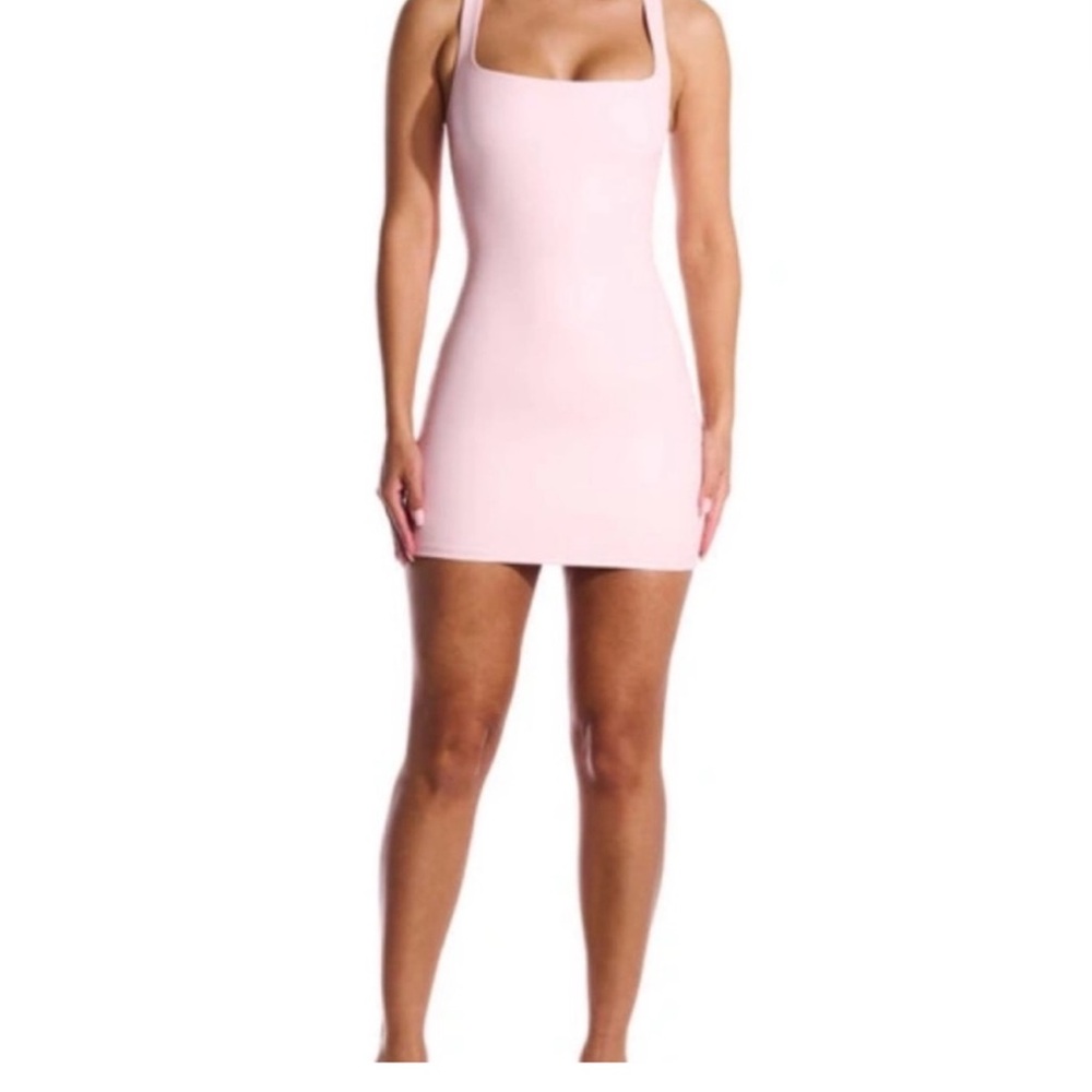 Naked Wardrobe Blush Pink Mini Dress